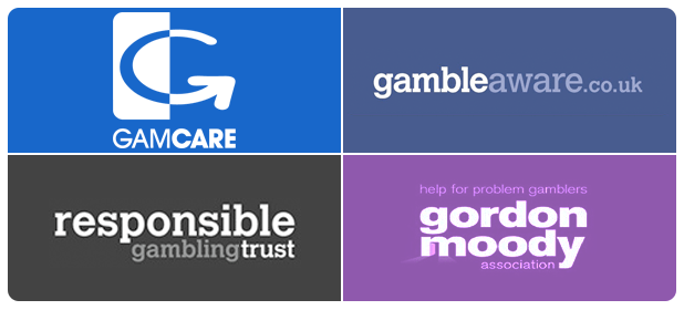 Responsible Gambling Trust, GamCare, GambleAware.co.uk and Gordon Moody Association